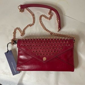 Vintage Rebecca Minkoff red studded bag